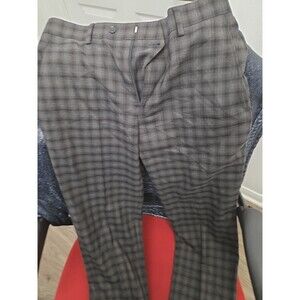 Bar III Mens Slim fit Dress Pants 30 / 30 Black Plaid
